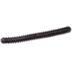 Zoom Double Ringer Finesse Worm, 15 Pack, 4in, Black Red Glitter, 052001X