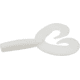 Zoom Fat Albert Twin Tail Grub, 10 Pack, 3 1/2in, White, 034040X