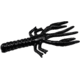 Zoom Lil Critter Craw, 12 Pack, 3in, Black, 014038X