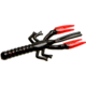 Zoom Lil Critter Craw, 12 Pack, 3in, Black Red Glit/Red, 14129