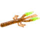 Zoom Lil Critter Craw, 12 Pack, 3in, Pumpkin/Chartreuse, 14015
