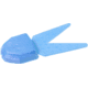 Zoom Small Chunk Jig Trailer, 5 Pack, 2.5in, Powder Blue, 027207X