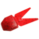 Zoom Small Chunk Jig Trailer, 5 Pack, 2.5in, Ruby Red, 027134X