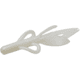 Zoom Super Hog Creature Bait, 10 Pack, 4in, White Pearl, 085045X