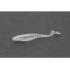 Zoom Swimmin'Super Fluke Jr Swimbaits, 10, 4in, White Ice, 117185