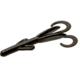 Zoom Tiny Brush Hog Mini Creature Bait, 15 Pack, 3in, Black Red Glitter, 055001X