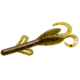 Zoom Tiny Brush Hog Mini Creature Bait, 15 Pack, 3in, Green Pumpkin Red, 55202