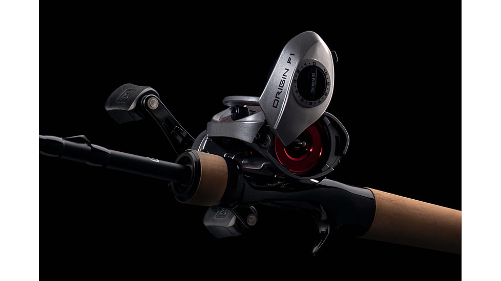 Rapala Origin F1 Baitcast Reel 6.6:1 Gear Ratio, Left Hand Retrieve, 100 Size, Fresh, Gray, 200, OF1-6.6-LH