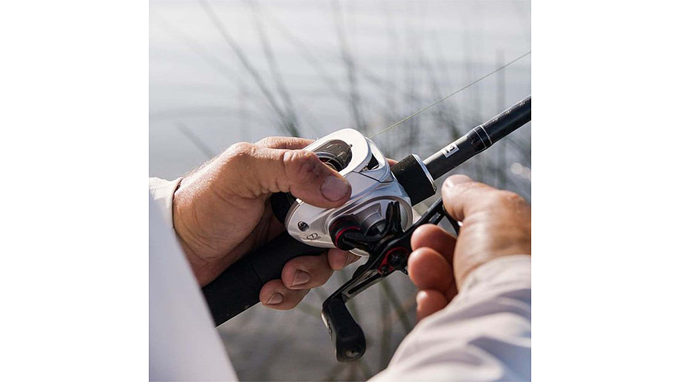Rapala Origin F1 Baitcast Reel 6.6:1 Gear Ratio, Left Hand Retrieve, 100 Size, Fresh, Gray, 200, OF1-6.6-LH