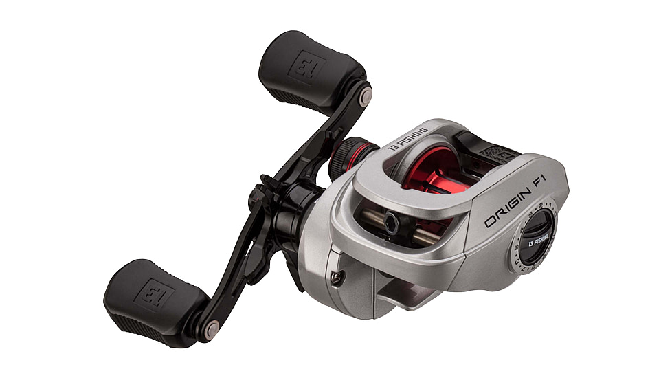 Rapala Origin F1 Baitcast Reel 6.6:1 Gear Ratio, Left Hand Retrieve, 100 Size, Fresh, Gray, 200, OF1-6.6-LH