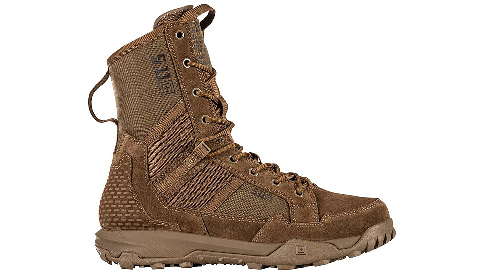 5.11 Tactical A.T.L.A.S. 8 Non-Zip Tactical Boot - Men's, Wide, Dark Coyote, 7, 12422-106-7-W