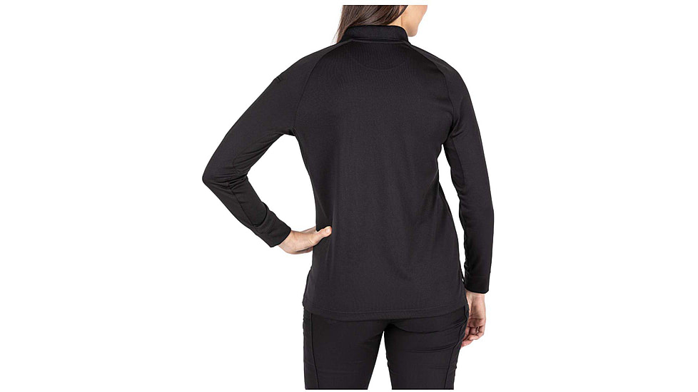 5.11 Tactical Performance Long Sleeve Polo - Womens, Black, Large, 62408-019-L