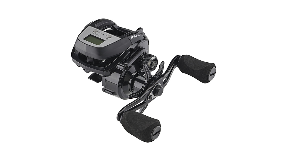 Abu Garcia MAX Digital Line Counter LH LP Reel, Distance to Tip warning, 5bgr, 20lb Drag, 110yds 12lb line. 8.64 oz, MAX-LP-DLC-L