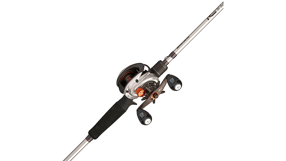 Abu Garcia Revo X Baitcast Combo, 7.3/1, Right, LP, 7ft. Rod Length, Medium Heavy Power, Fast Action, 1 Piece Rod, REVO5XLP/701MH