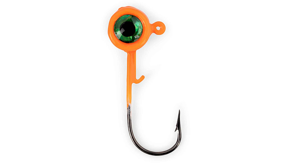 ACC Crappie Stix Crappie Jig Heads, Orange, 1/16 oz, JIG116ORANGE