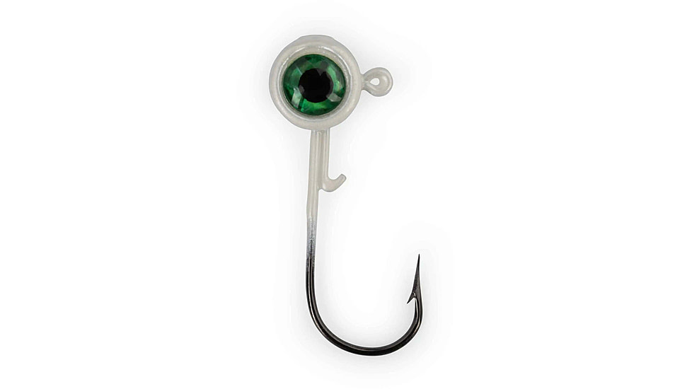 ACC Crappie Stix Crappie Jig Heads, White, 1/8 oz, JIG18WHITE