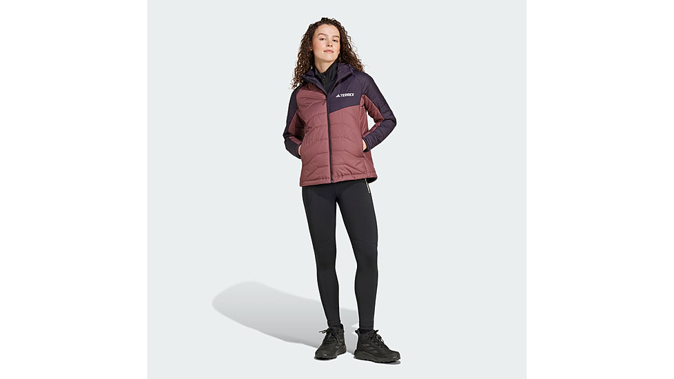 Adidas Terrex IM7665 W MT INS HO JKT, Womens, AURBLA/QUICRI, L, IM7665-L