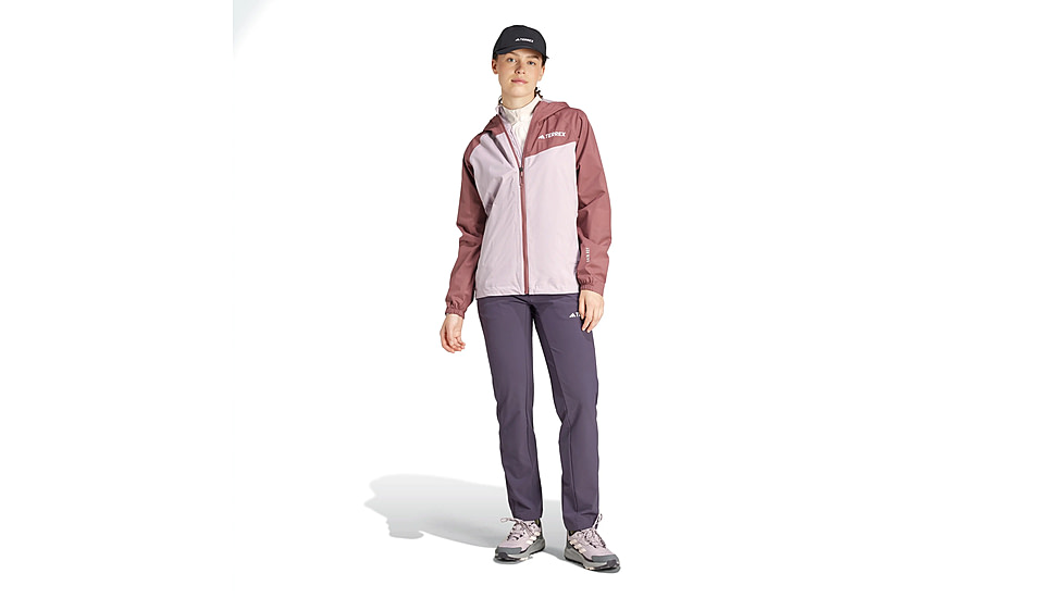 Adidas Terrex JG8892 W MT 2L RAIN JK, Womens, PRLOFI/QUICRI, XL, JG8892-XL