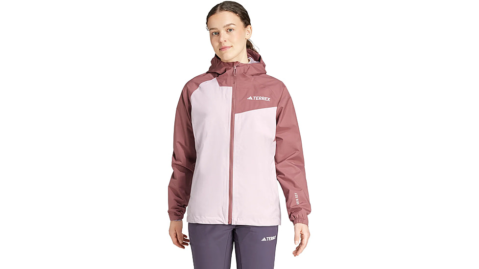 Adidas Terrex JG8892 W MT 2L RAIN JK, Womens, PRLOFI/QUICRI, XL, JG8892-XL