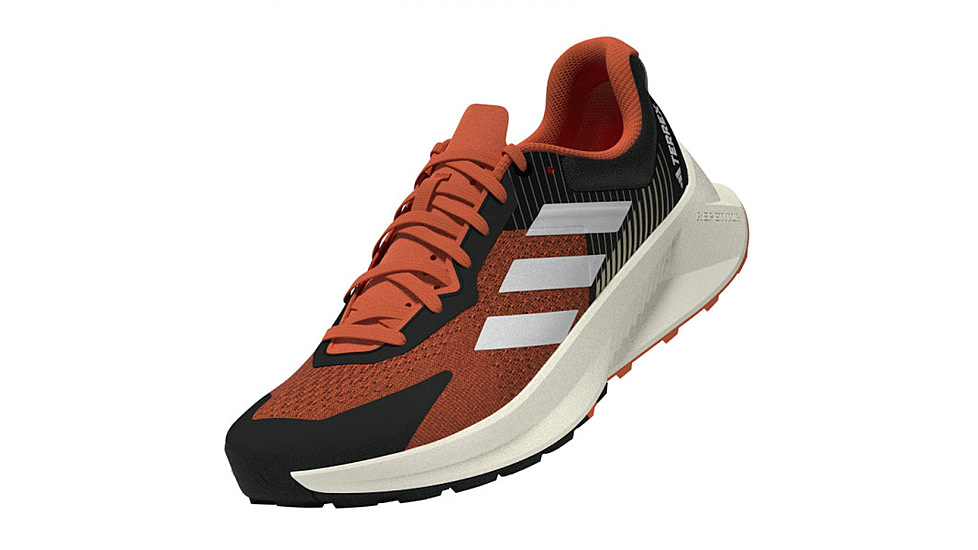 Adidas Terrex Soulstride Flow Trail Running Shoes - Mens, Black/Crystal White/Impact Orange, 11,5US, HP5564-11-5