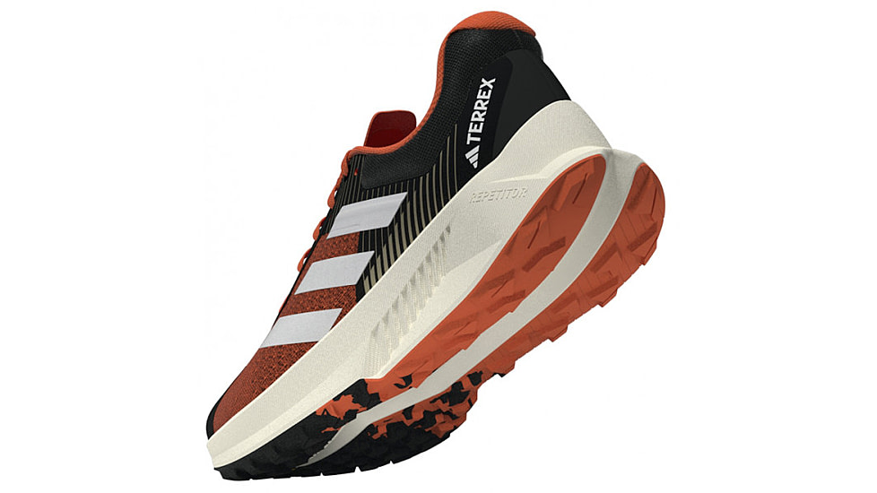 Adidas Terrex Soulstride Flow Trail Running Shoes - Mens, Black/Crystal White/Impact Orange, 11,5US, HP5564-11-5