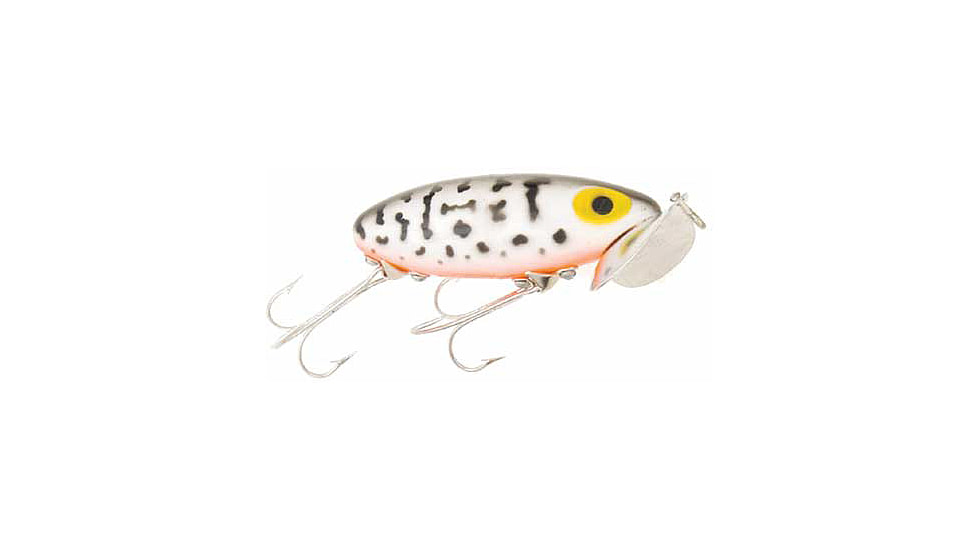 Arbogast Jitterbug Topwater Lure, 2 1/2in, 3/8 oz, Floating, oachdog/Orange Belly, G600-09