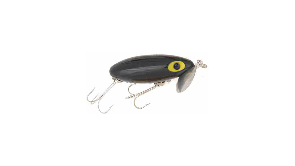 Arbogast XL Jitterbug Lure, 4 1/2in, 1 1/4 oz, Black, G700-02