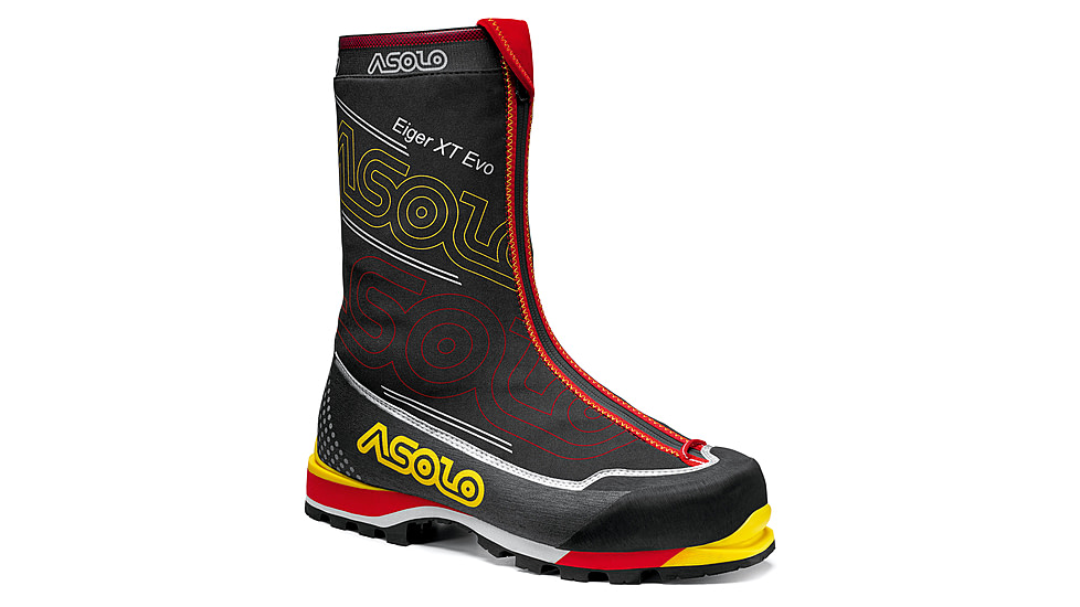 Asolo Eiger XT EVO GV Mountaineering Boots - Unisex, Black/Red, 13, A01048-392-130