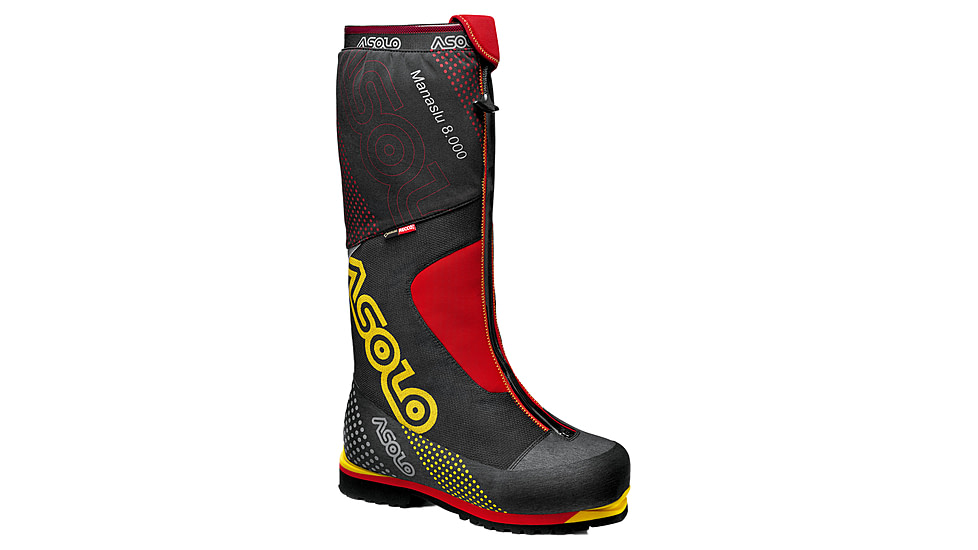 Asolo Manaslu 8000 GV Mountaineering Boots - Unisex, Black/Red, 11.5, A01046-392-115