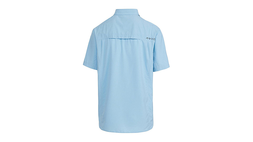 AVID Sportswear Cabo Performance Short Sleeve Shirt - Mens, Sky, Medium, MV12402SKYMD