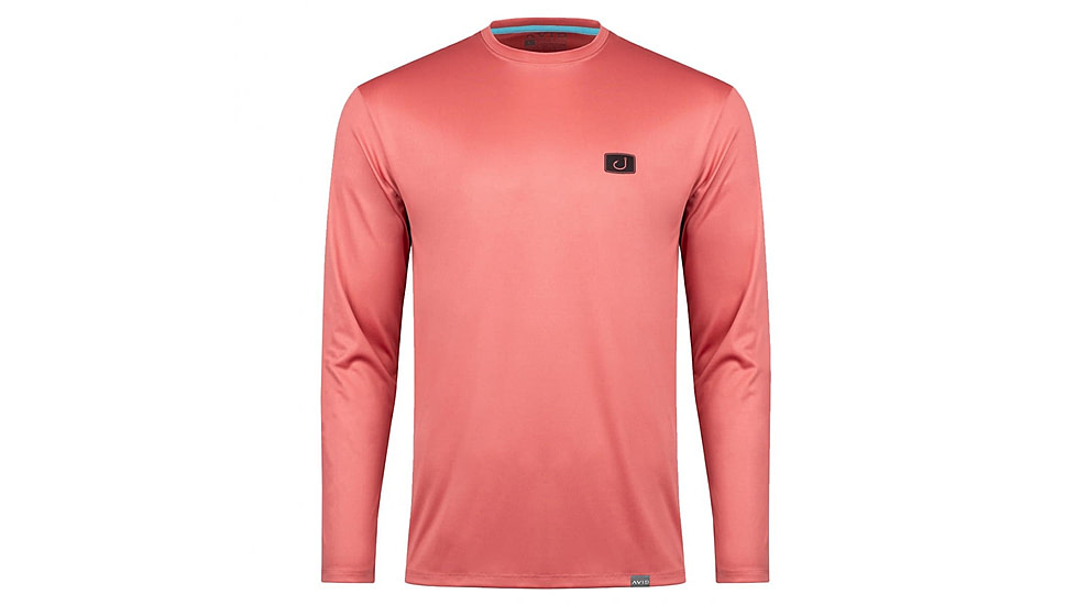 AVID Sportswear Core Avidry Long Sleeve Shirt - Mens, Brick, Large, MK12401BRKLG