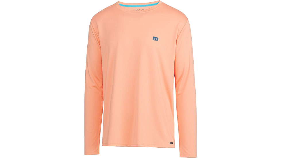 AVID Sportswear Core Avidry Long Sleeve Shirt - Mens, Dark Coral, Large, MK12401DCOLG