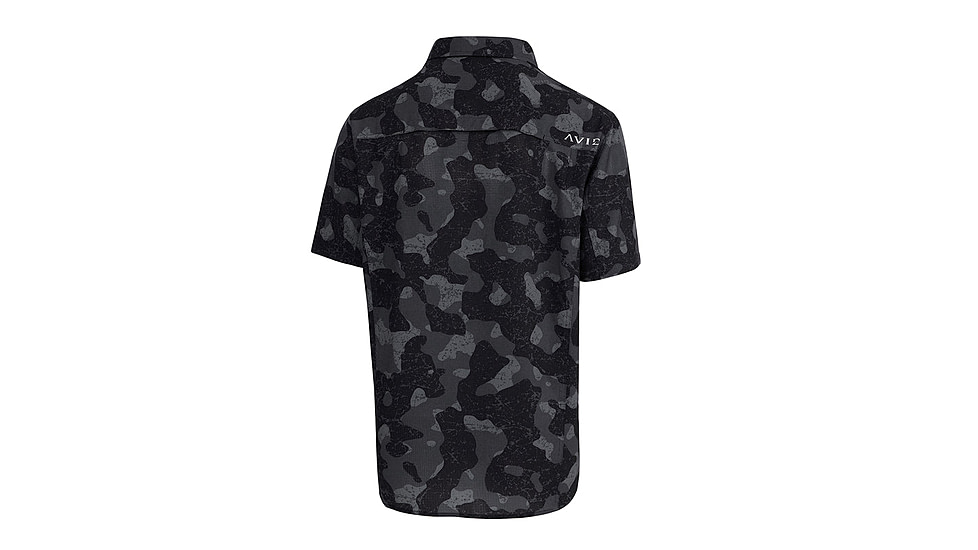 AVID Sportswear Shelter Camo Performance Short Sleeve Shirt - Mens, Shelter Black, Extra Large, MV12405SHBXL