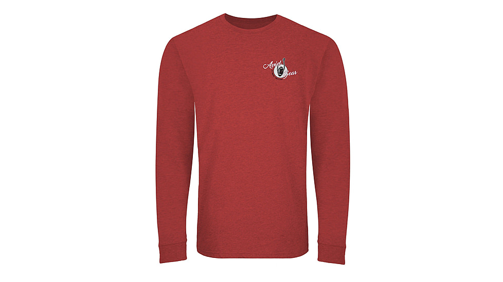 AVID Sportswear Throwback Long Sleeve T-Shirt - Mens, Crimson-Black, Extra Large, MT32350CMSXL