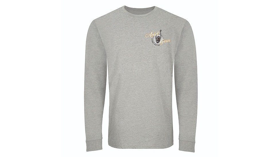 AVID Sportswear Throwback Long Sleeve T-Shirt - Mens, Orange-Grey, 2XL, MT32350OGY2X