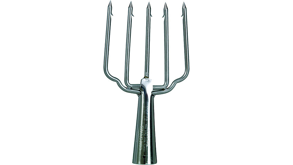 B'n'M Stainless Steel Spear, 5-Tine Skin Pack, 8-1/2in, 7PKS