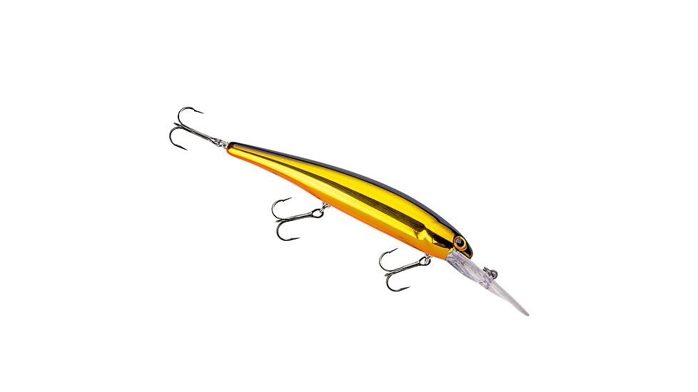 Bandit Suspending Minnow Jig, 3/4oz, 4.625in, Gold BlackBack, BDTSM62