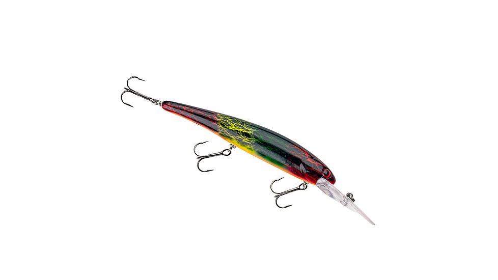 Bandit Suspending Minnow Jig, 3/4oz, 4.625in, RdGnYlwBlklace, BDTSMOL158