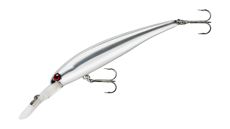 Bandit B-Shad Plug, 3/8oz, 3 1/2in, Chrome/Red Eye, BDTB-SHAD35