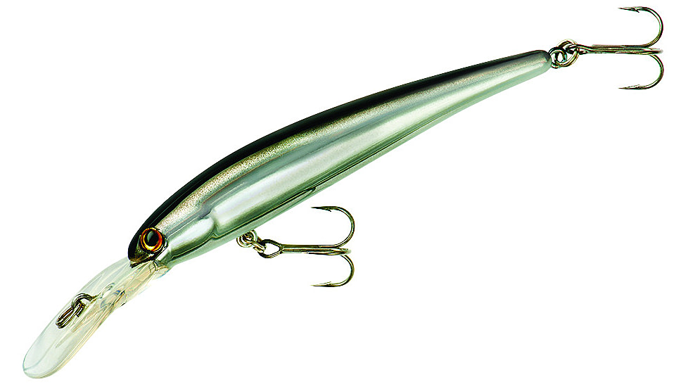 Bandit B-Shad Plug, 3/8oz, 3 1/2in, Chrome Black Back, BDTB-SHAD31