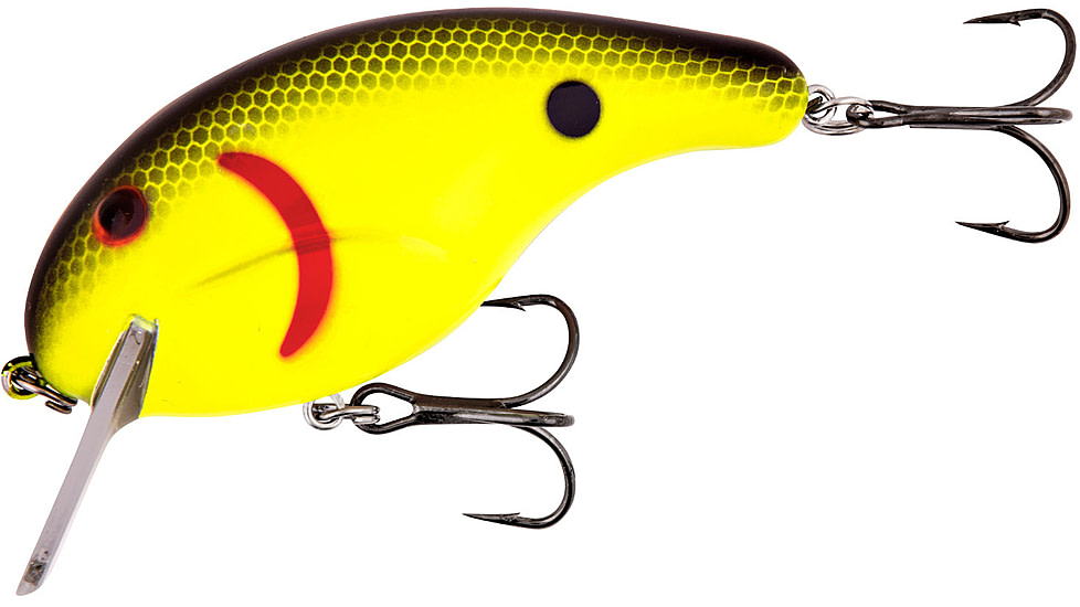 Bandit Rackit Crankbait, 2 3/4in, 5/8oz, Chartreuse Black Back Scale, BDTRK382