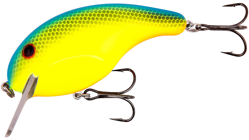 Bandit Rackit Crankbait, 2 3/4in, 5/8oz, Chartreuse Blue Back, BDTRK336