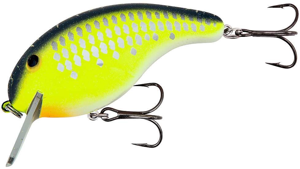 Bandit Rackit Crankbait, 2 3/4in, 5/8oz, Chartreuse Fleck, BDTRK3D66