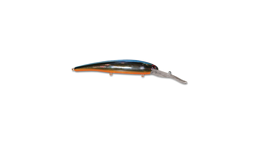 Bandit Walleye Shallow Plug, 5/8oz, 4 3/4in, Chrome Blue Back, BDTWBS132