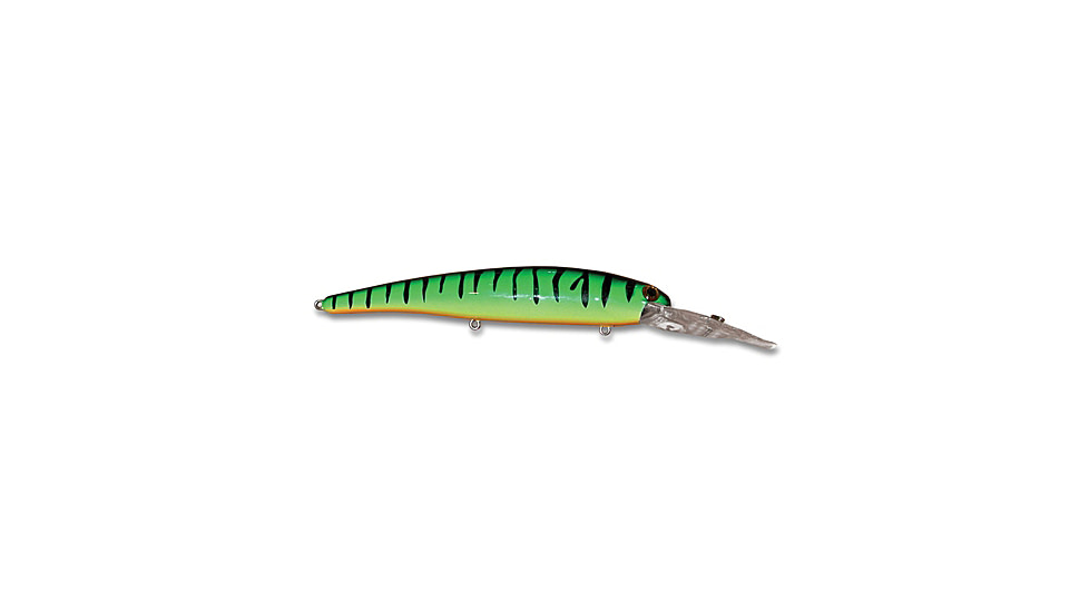 Bandit Walleye Shallow Plug, 5/8oz, 4 3/4in, Fire Tiger, BDTWBS120