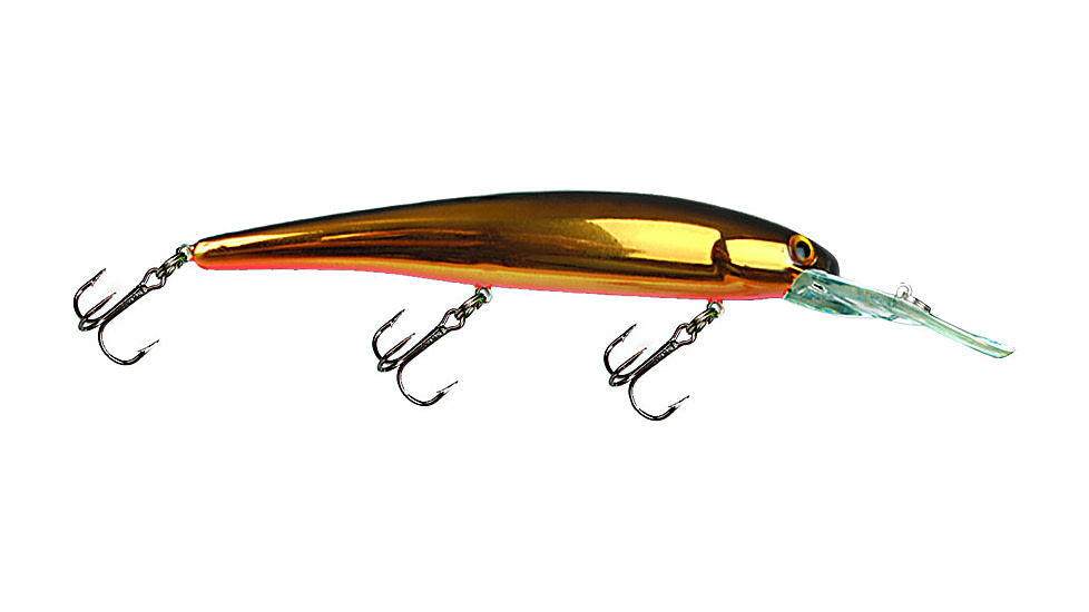 Bandit Walleye Deep Plug, 5/8oz, 4 3/4in, Gold Black Back, BDTWBD262