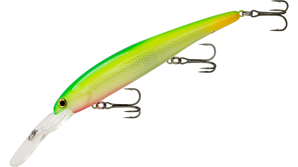 Bandit Walleye Deep Plug, 5/8oz, 4 3/4in, Grapefruit, BDTWBD2B23