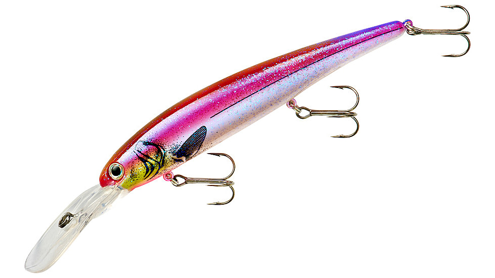 Bandit Walleye Deep Plug, 5/8oz, 4 3/4in, Purple Shad, BDTWBD272