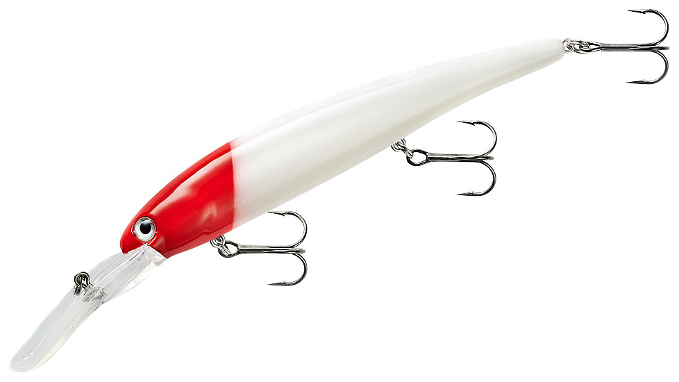 Bandit Walleye Deep Plug, 5/8oz, 4 3/4in, Red Head, BDTWBD2D81
