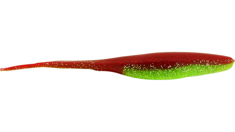 Bass Assassin Lures Shad, 5in, 8 per Pack, Chartreuse Woodpecker, 5, SA10391